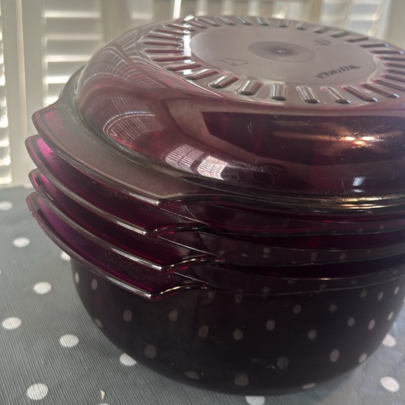 Tupperware Cranberry Microwave Stack Cooker - Picture 7 of 8